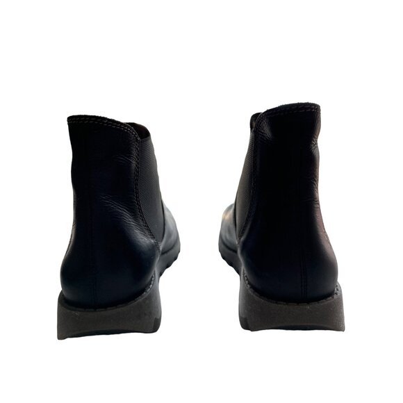 Women's Black Ankle Boots - Picture 7 of 12